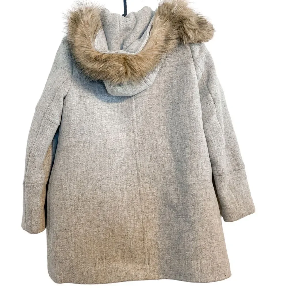 J Crew Chateau Parka Italian Stadium Cloth Grey 2P